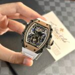 Richard Mille RM21-01 Tourbillon Replica Highest Quality White Rubber Strap 45mm - Image 4