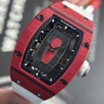 Richard Mille Best Replica Watch RM07-01 Red Carbon Rubber Strap 32x46mm - Image 5