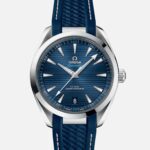 Seamaster Aqua Terra 150M Co-Axial Master Chronometer 41mm Blue Dial On Rubber Strap(1:1 replica)