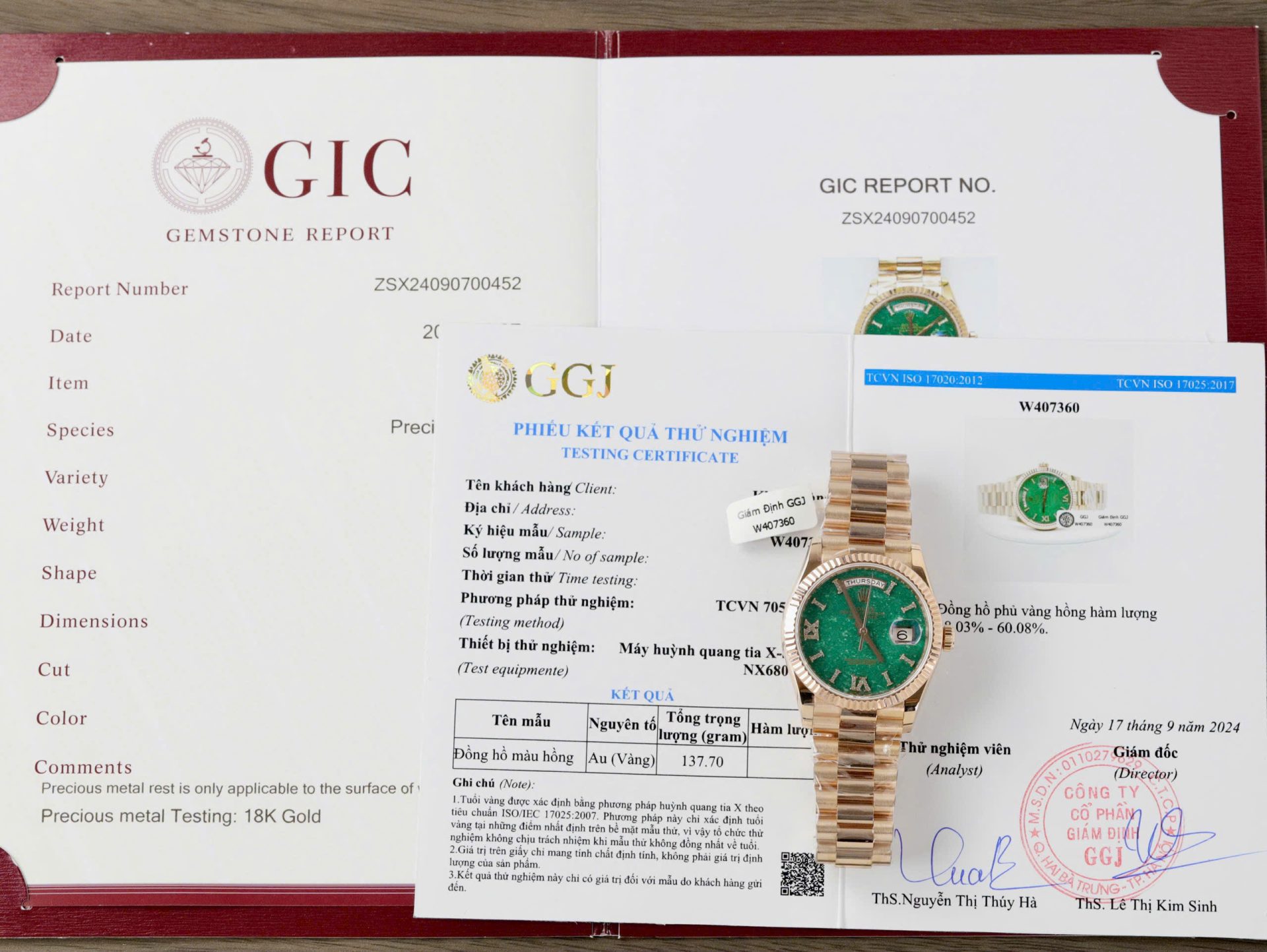 E58271B1-D89C-2C1C-E599-471D96F51B83.jpg Rolex Day-Date 128235 Dial Aventurine Replica Watch Custom Gold Wrapped 36mm - Image 1