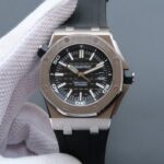 Replica Audemars Piguet JF Royal Oak Offshore Diver 15710 Black Dial Rubber Strap A3120