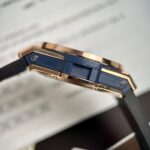 Hublot One Click King Gold Replica Watch With Blue Dial Moissanite 39mm - Image 8
