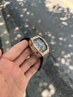 Richard Mille Replica Watch RM67 Black Dial Men s Full Diamond 40mm - Image 4