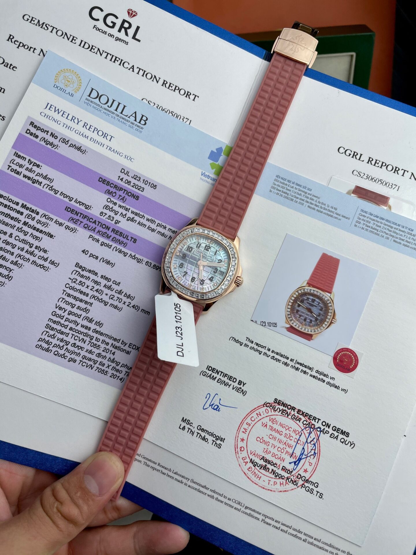 E5C9F87A-874F-2778-2D22-98D1D5CFC600.jpg Patek Philippe Replica Watch Aquanaut 5072R Gold Wrapped Moissanite Diamond 35.6mm - Image 1