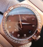 Replica Omega V6 Constellation 123.20.35 RG Case Brown Dial - Image 11