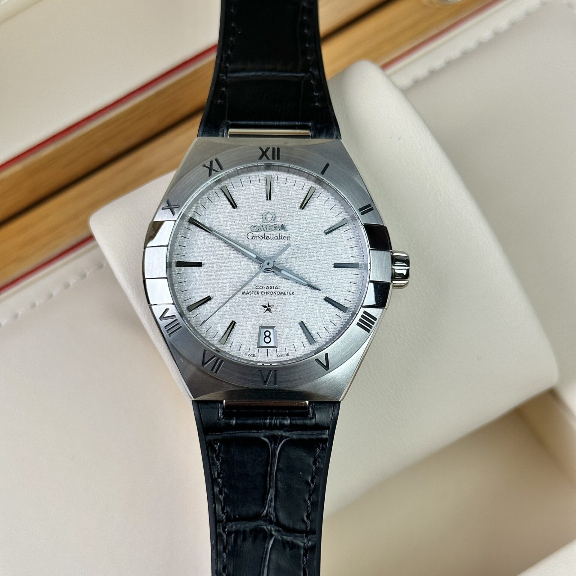 E68527C3-5F90-E373-940C-D86102CD1246.jpg Omega Replica 1:1 Watch Constellation Leather Strap Factory VS 41mm - Image 1