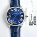 Cartier – Drive de Cartier diamonds in white gold – 40mm smooth(1:1 replica) - Image 2