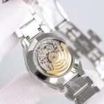 Fake Diamond Watch For Women Patek Philippe Replica Twenty~4 Ladies Stainless Steel Olive Green Dial 7300/1200A-011(1:1 replica) - Image 2