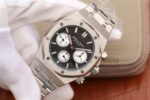 Replica Audemars Piguet Royal Oak Chronograph SS JHF Black/White Dial SS Bracelet A7750 - Image 2