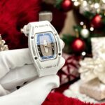 Richard Mille High End Watch Replicas RM07 White Ceramic Women s Bezel Diamonds 36mm - Image 2