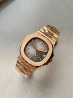 Replica PATEK PHILIPPE Nautilus 5711 3KF 1:1 Best Edition Grey Dial on YG Bracelet A324 V2 - Image 5
