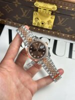 Rolex Replica Watch DateJust Chocolate Dial Gold Wrapped GM Factory 41mm - Image 2