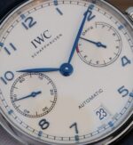 Replica IWC ZF Portuguese IW500705 White Dial Blue Markers Leather Strap V3 - Image 2