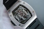 Replica Richard Mille RM038 SS Black Inner Bezel Skeleton Dial Black Rubber Strap Jap Quartz - Image 6