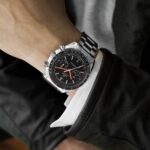 Speedmaster Racing Co-Axial Master Chronometer Chronograph 44.25mm Black Dial With Orange Accents On Bracelet(1:1 replica) - Image 2