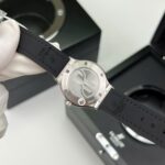 Hublot Classic Fusion Titanium Green Replica Watch Custom Moissanite Diamonds 33mm - Image 8