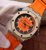 Replica Audemars Piguet JF Royal Oak Offshore Diver 2017 Orange 15710 Rubber Strap A3120 - Image 2