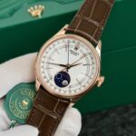 Rolex Cellini Moonphase 50535 Replica Watch Leather Strap 39mm - Image 3
