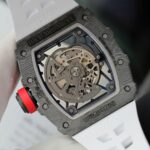 Richard Mille RM35-02 Knock Off Watches Carbon Super Light Rubber Strap Red ZF Factoy 44mm - Image 9