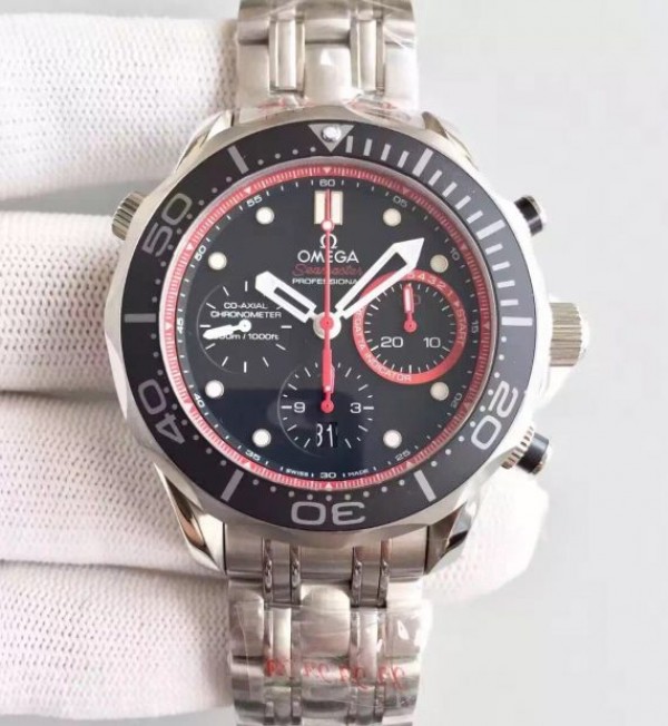 E937B2A8-3B20-5CDB-D1A9-18280928CB3F.jpg Replica Omega Seamaster 300m Diver ETNZ Limited Edition Black Rubber Strap A7753 - Image 1