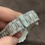 Patek Philippe Nautilus 5719 Replica Watches Custom 18K Solid White Gold + Diamonds 40mm - Image 9