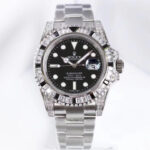Rolex Submariner Customized with Diamonds-Black Diamonds-40MM(1:1 replica)