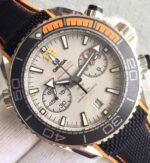 Replica Omega Planet Ocean Master Chronometer Chrono SS Gray Dial Black Nylon Strap A9900 - Image 3