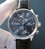 Replica IWC YLF Portuguese Chrono Dubai limited Edition Blue Dial