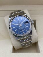 Sky Dweller Blue Dial 18K White Gold Bezel Steel Jubilee Men’s Watch 326934(1:1 replica) - Image 4