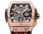 Hublot SPIRIT OF BIG BANG Chronograph, 45 mm Textured rubber strap(1:1 replica) - Image 3
