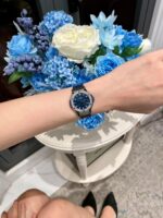 Hublot Classic Fusion Replica Watch Blue With Moissanite Diamond 33mm - Image 7