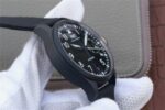 Replica IWC Big Pilot Real PR IW502001 Real Ceramic ZF V2 Black Calfskin Strap A51111 - Image 7