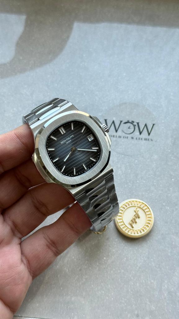 EBC01D87-7625-373D-55E3-17BABC21913D.jpg Replica PATEK PHILIPPE Nautilus 5811/1G PPF 1:1 Best Edition Grey Textured Dial on SS Bracelet Asian Cal.26-330CS - Image 1