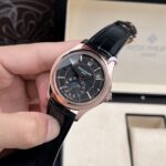 Patek Philippe Rep 11 Watch 5205R 18K Rose Gold Wrapped Men s Black Dial 40mm - Image 4