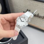 Hublot Replica Watch Classic Fusion White Dial Custom Moissanite Diamonds 33mm - Image 2