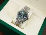 Rolex Replica 1:1 Watch Sky Dweller Green Dial Jubilee Strap 42mm - Image 3