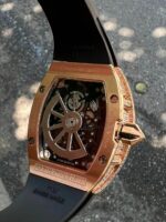 Richard Mille Replica Watch RM67 Black Dial Men s Full Diamond 40mm - Image 5