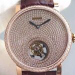 Replica Cartier Rotonde De Cartier Tourbillon RG Full Diamonds