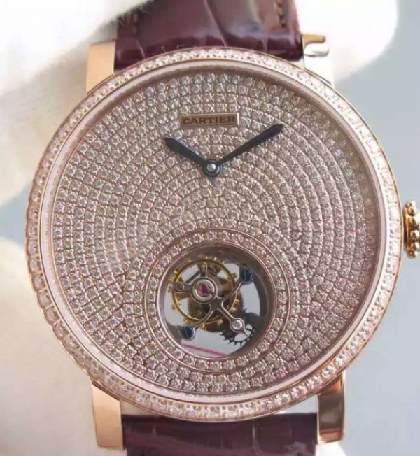 ED054576-22A7-D2AE-AA64-C8FF997C5B06.jpg Replica Cartier Rotonde De Cartier Tourbillon RG Full Diamonds - Image 1