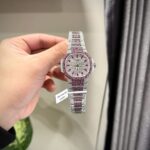 Patek Philippe Nautilus 7118 Replica 11 Watch Ruby Red + Moissanite Diamonds 35.2mm
