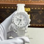 Omega Speedmaster White Ceramic Replica Watch Best Quality N1 Factory 44mm - Image 2