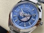 Omega Replica 11 Watch Aqua Terra Worldtimer Steel Strap Factory VS 43mm - Image 4