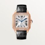 fake cartier watch Santos medium model Manufacture mechanical movement with automatic winding caliber 1847(1:1 replica) - Image 5