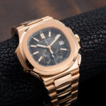 18K Rose Gold Patek Philippe Nautilus 5980 40.5mm Black Gradient Dial(1:1 replica) - Image 2