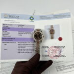 Rolex Replica 1:1 Watch DateJust Women s Genuine Gold Wrapped Brown Dial GM Factory 31mm