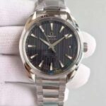Replica Omega XF Seamaster CO-AXIAL Master PyeongChang 2018 Black Dial SS Bracelet A8500