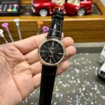 Rolex Replica Watch Cellini Time 50505 Black Dial Leather Strap 39mm - Image 2