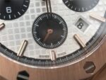 Replica Audemars Piguet Royal Oak Chronograph RG JHF White/Black Dial RG Bracelet A7750 - Image 5