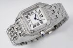 Cartier Cheetah Full of Diamonds Ladies 37MM-White Gold(1:1 replica) - Image 2