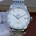 Replica Omega V6 De Ville Hour Vision Co-Axial 41mm SS White Dial SS Bracelet A8500